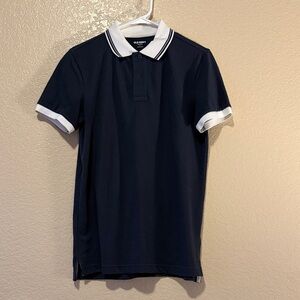 Old Navy Navy and White Polo Shirt